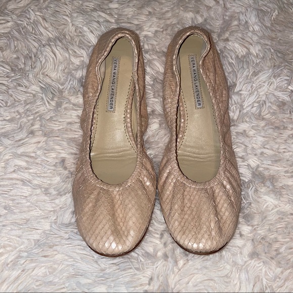 VERA WANG LAVENDER Lillian Nude Ballet Flats Size 8.5 - Picture 2 of 13